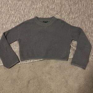 Wild Fable Gray Cropped Sweater